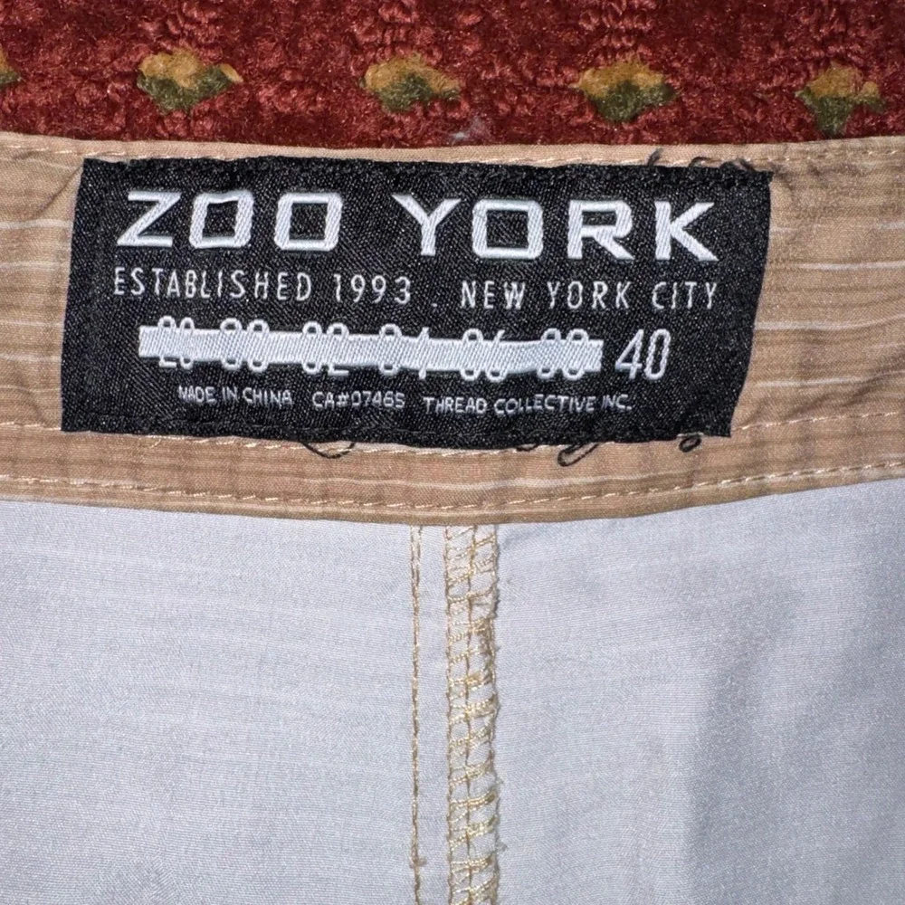 Zoo York Cargo Shorts Mens 40 Tan Space Dye Excellent Belted Skate Streetwear